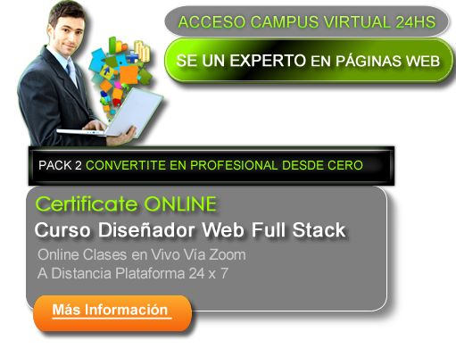curso diseñador web full stack : curso de programación y diseño web online